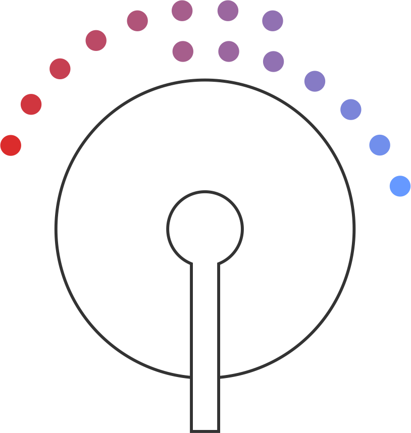 hot and cold mixing valve symol