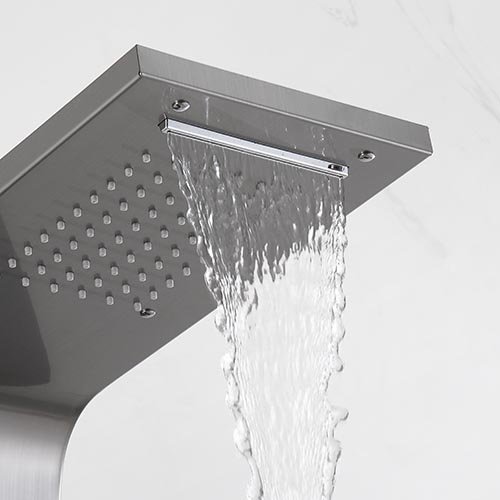 waterfall shower head