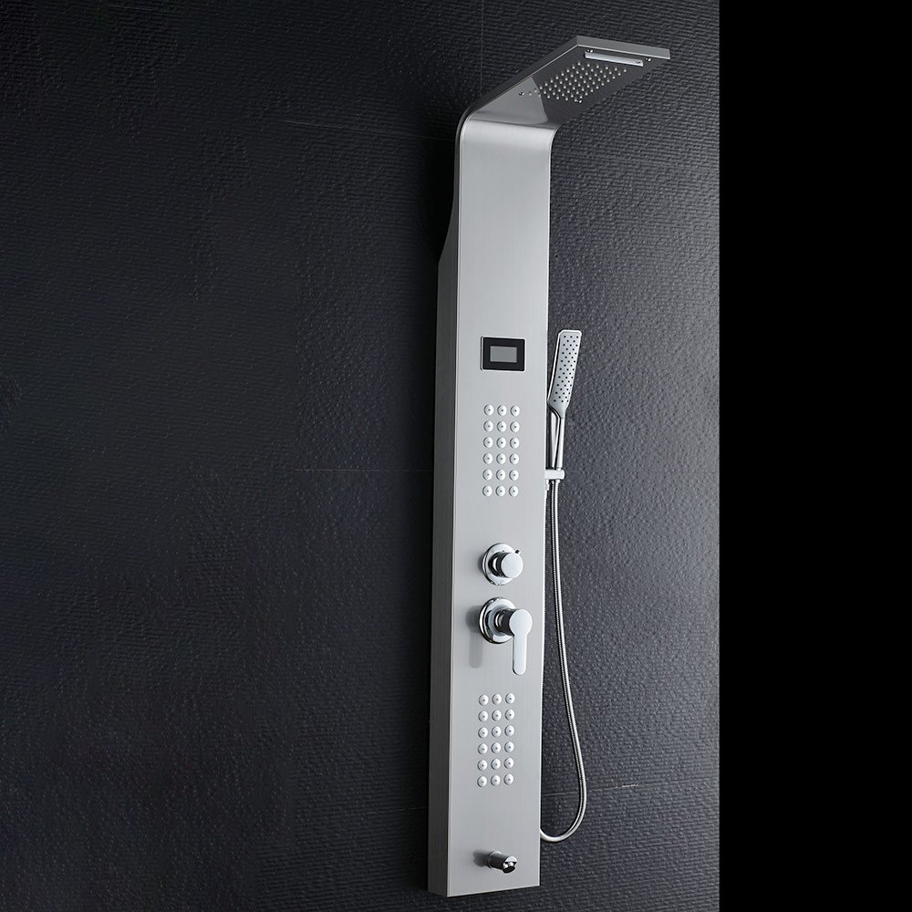 Electronic Temperature Display Steel Shower In Tower With 5 Functions Electronic Temperature Display Steel Shower In Tower With 5 Functions-SL936O 15 16 2
