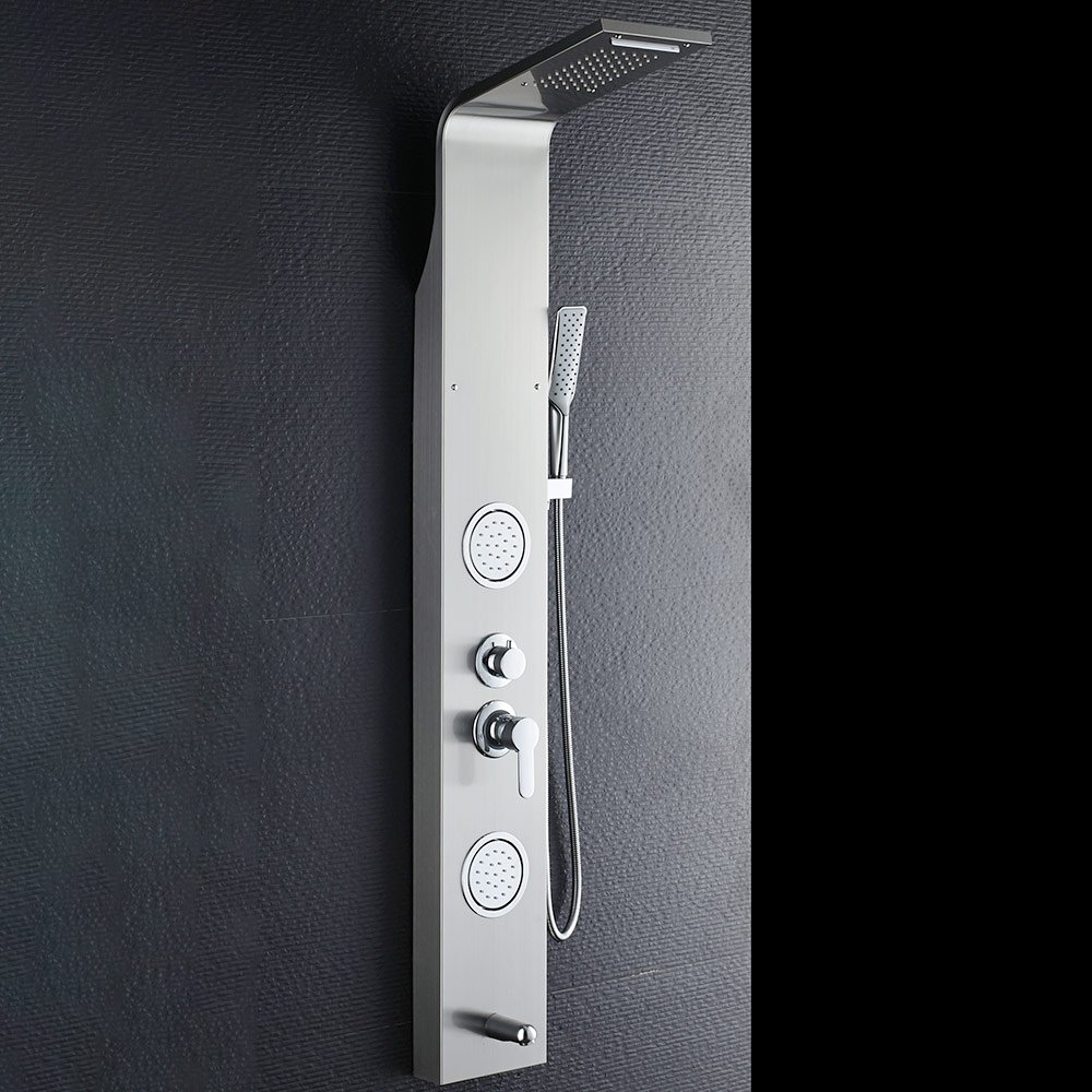 Brushed Steel Shower In Tower With 5 Functions Brushed Steel Shower In Tower With 5 Functions-SL937O 15 16 2